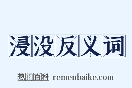浸没反义词是什么意思的图片